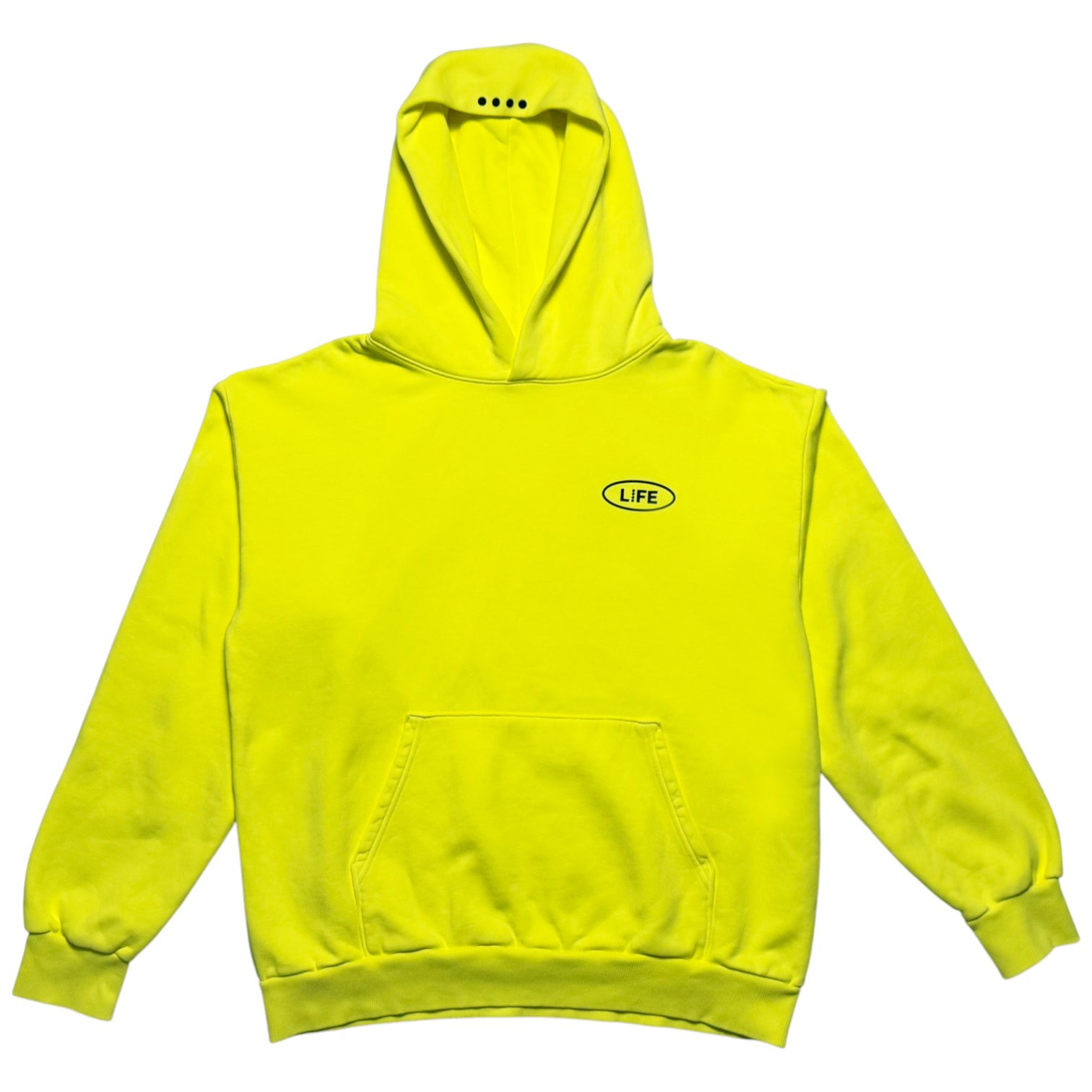 Life Logo Hoodie - Neon Yellow