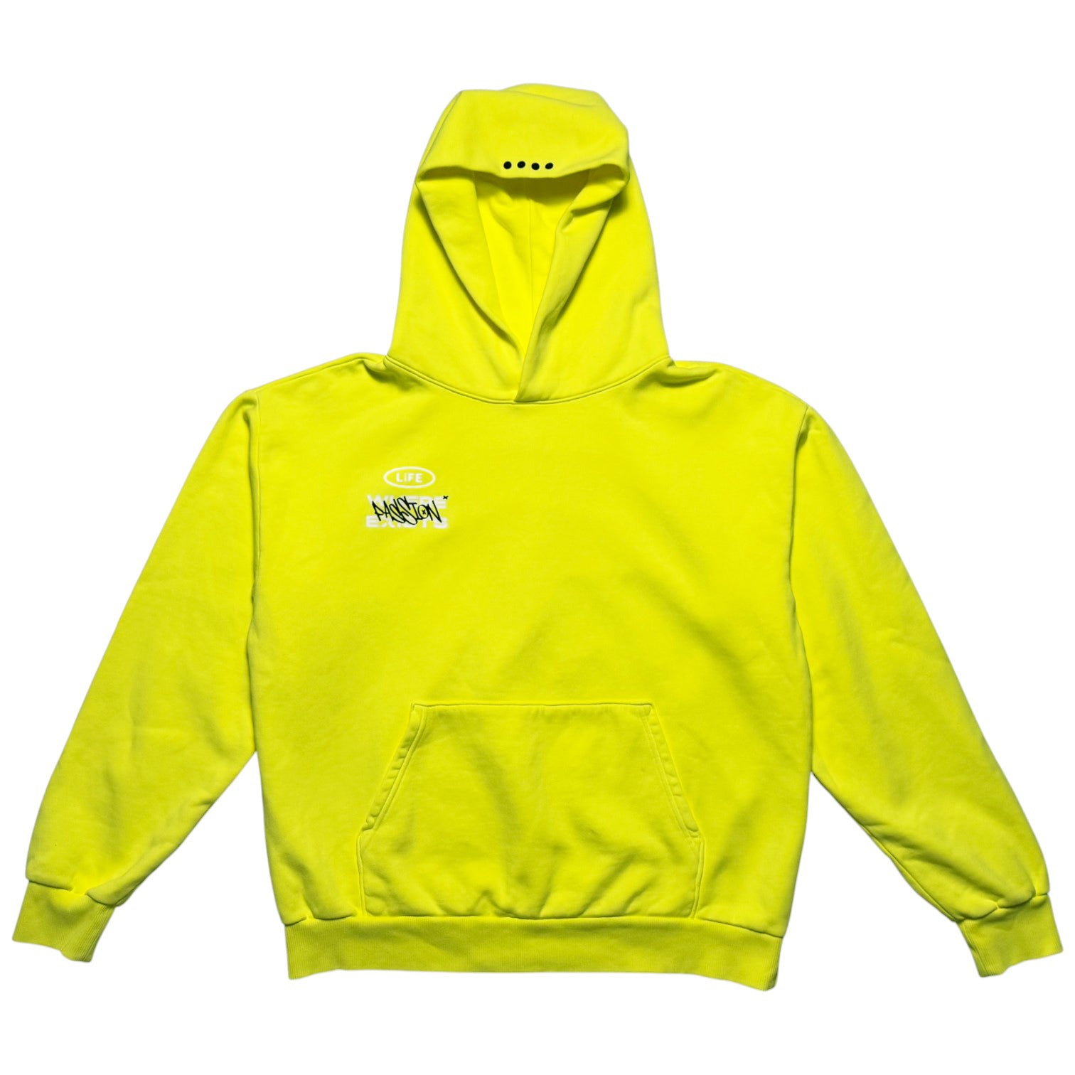 Where Passion Exists Hoodie - Neon Yellow